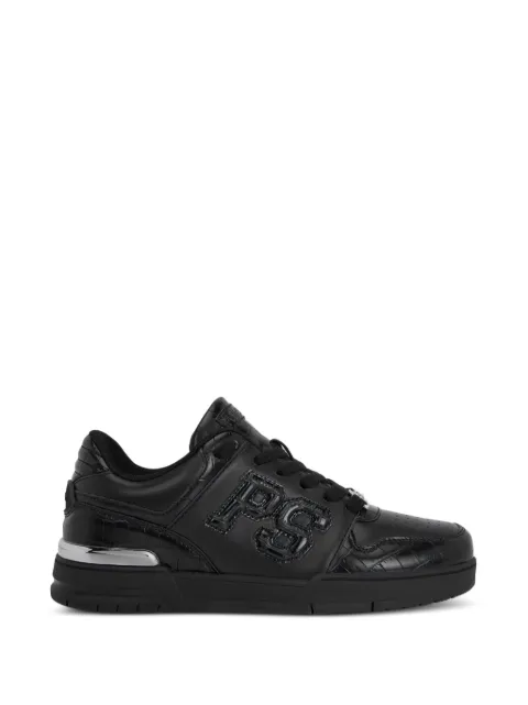 Plein Sport logo patch low-top sneakers Black SAFSUSC0934SLE004N