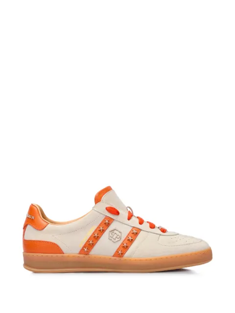 Philipp Plein Retro Rebel star-studs leather low-top sneakers Neutrals SAFSUSC0911PLE009N