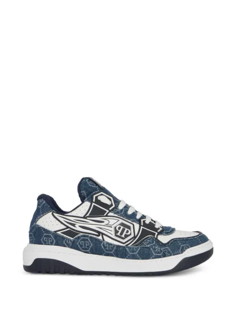 Philipp Plein Moonwalker lace-up sneakers Blue SAFSMSC4077PLE005N