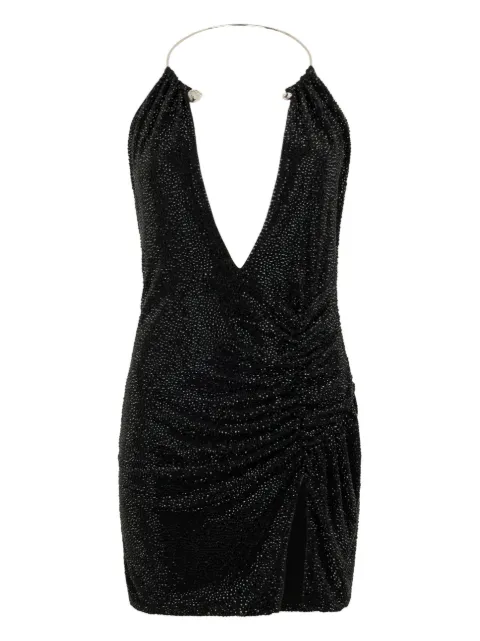 Philipp Plein bare-back mini dress Black SAFCWRG3576PJY002N
