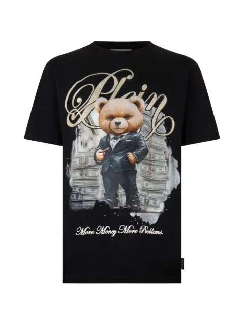 Philipp Plein Teddy Money round-neck T-shirt Black SAFCMTK8896PJY002N