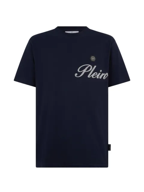 Philipp Plein round neck T-shirt signature Blue SAFCMTK8880PJY002N