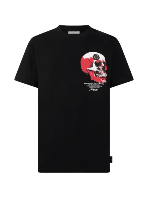Philipp Plein roundneck T-Shirt puffy red Skull Skull Black SAFCMTK8703PJY002N