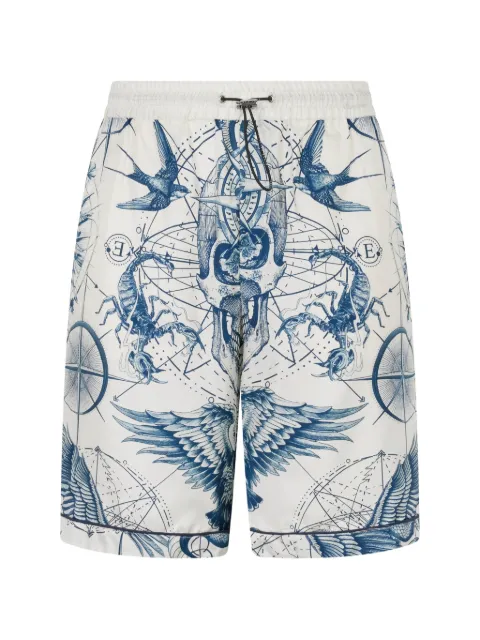Philipp Plein printed shorts White SAFCMRT1638PTE104N