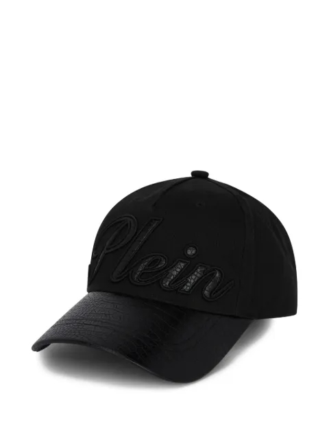 Philipp Plein logo-detail baseball cap Black SAFAUAC0690PTE120N