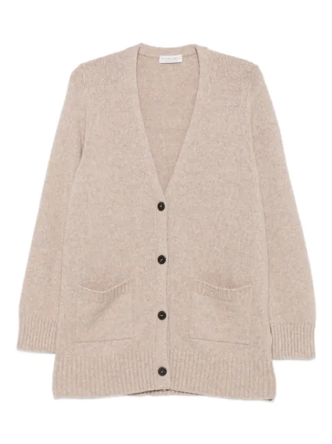 Le Tricot Perugia buttoned cardigan Neutrals 26328