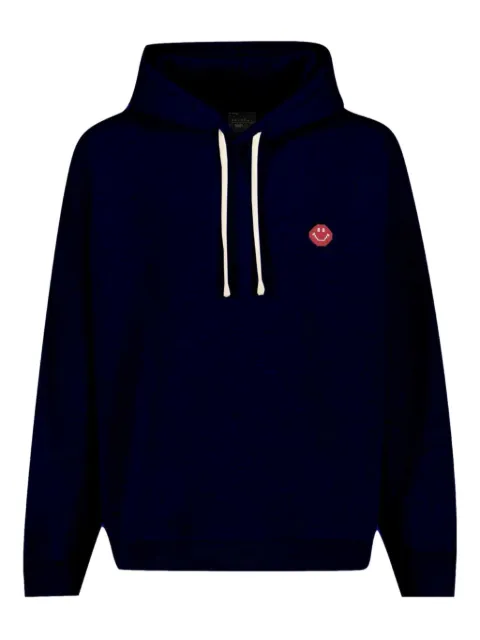 Joshua Sanders x Smiley® logo-detail hoodie Blue JS35B1108