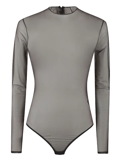 Alex Perry long-sleeve bodysuit Brown BY060FW25