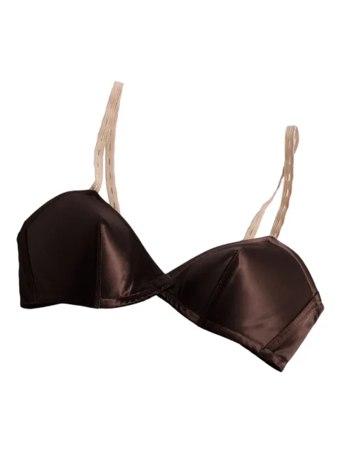 Miu Miu satin bra Brown RG9504SOOO18BE