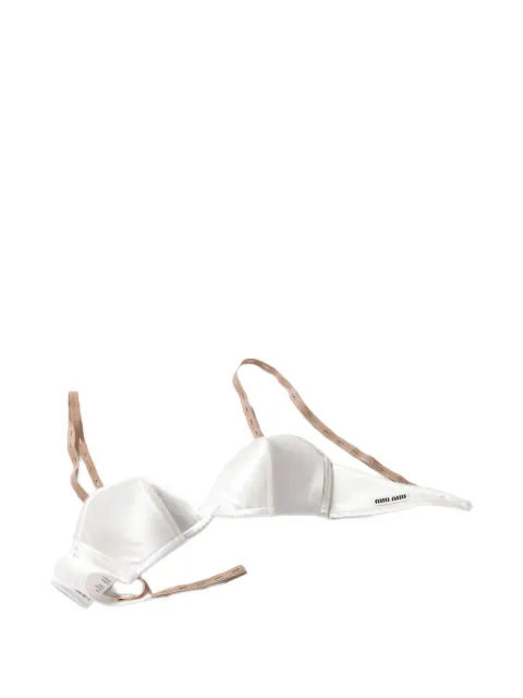 Miu Miu satin bra White RG9504SOOO18BE