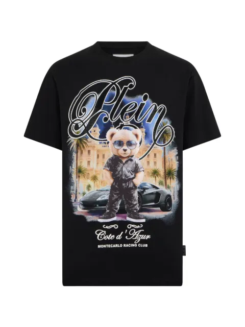 Philipp Plein print-detail T-shirt Black SAFCMTK8894PJY002N