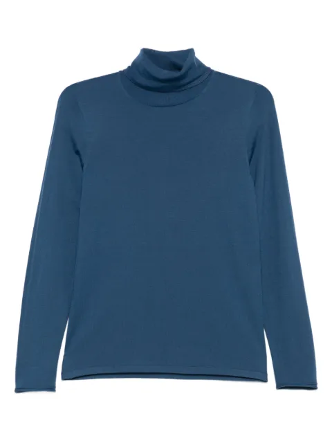 Le Tricot Perugia turtleneck long-sleeves sweater Blue 26270