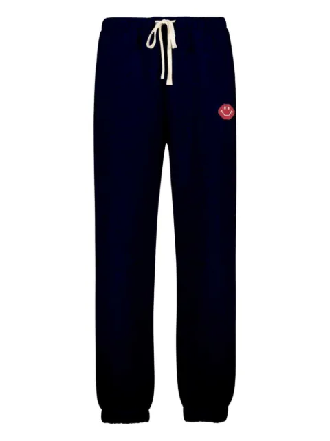 Joshua Sanders x Smiley® Pixel drawstring-fastening track pants Blue JS35B1110