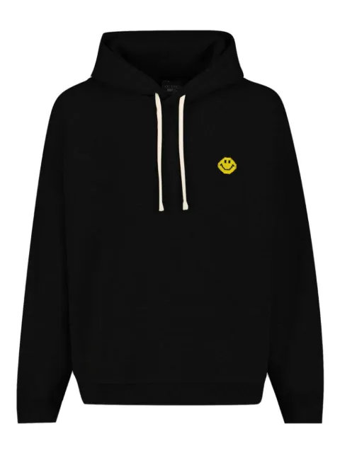 Joshua Sanders x Smiley® Pixel logo-detail hoodie Black JS35B1108