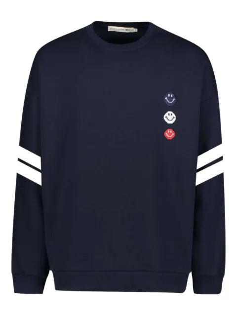 Joshua Sanders x Smiley® stripe-detail sweatshirt Blue JS35B1104
