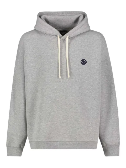 Joshua Sanders x Smiley® logo-detail hoodie Grey JS35B1108