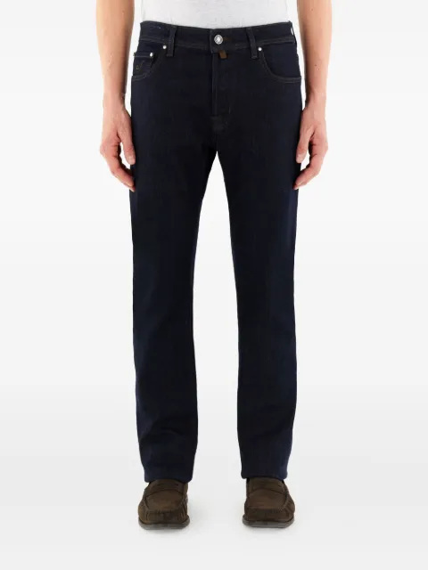 Jacob Cohen Academy logo-patch jeans Blue QE004030S4071