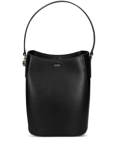 BOSS bucket bag with double B monogram charm Black 50552149