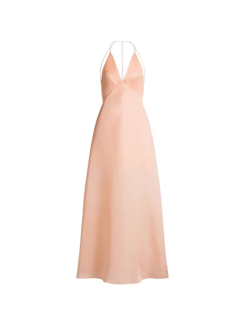 Alberta Ferretti V-neck maxi dress Pink AEF261M04340119