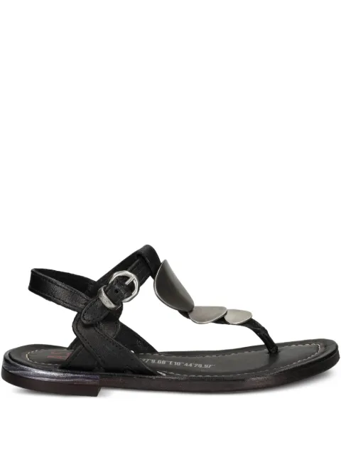 A.S.98 T-bar leather sandals Black B94004