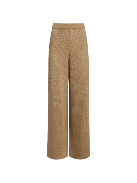 12 STOREEZ elasticated-waist knitted trousers Neutrals 133040