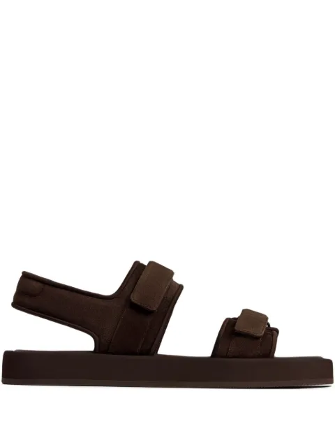 12 STOREEZ suede sandals Brown 130400