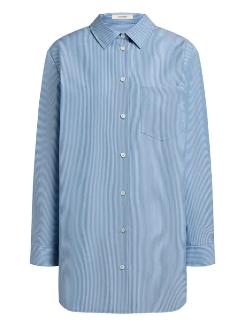 12 STOREEZ striped shirt Blue 129372