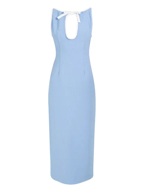 Rowen Rose hole-detail maxi dress Blue DRS4259BLUE