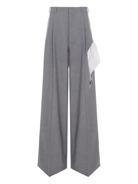 CuAnna TYRA striped-detail trousers Grey TYRAPANTS