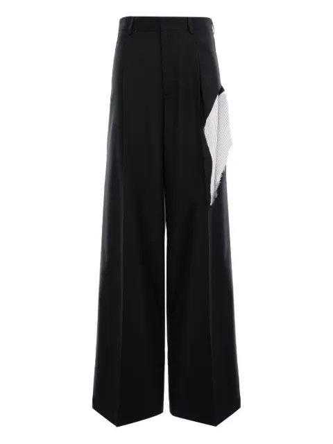 CuAnna TYRA stripe-detail trousers Black TYRAPANTS