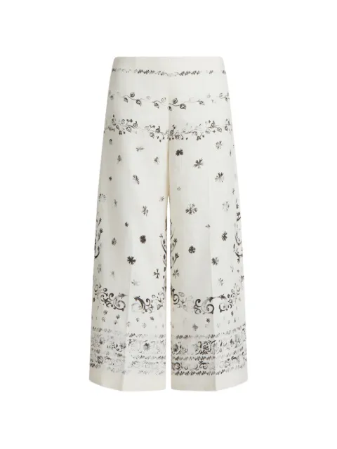 Alberta Ferretti floral-print trousers Neutrals AEF261M03110152