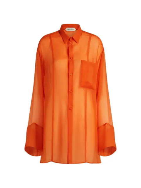 Alberta Ferretti pocket blouse Orange AEF261M02140115