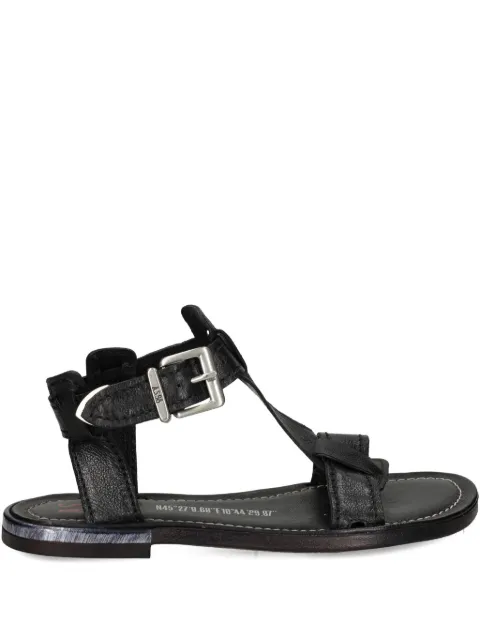 A.S.98 buckle-strap leather sandals Black B94006