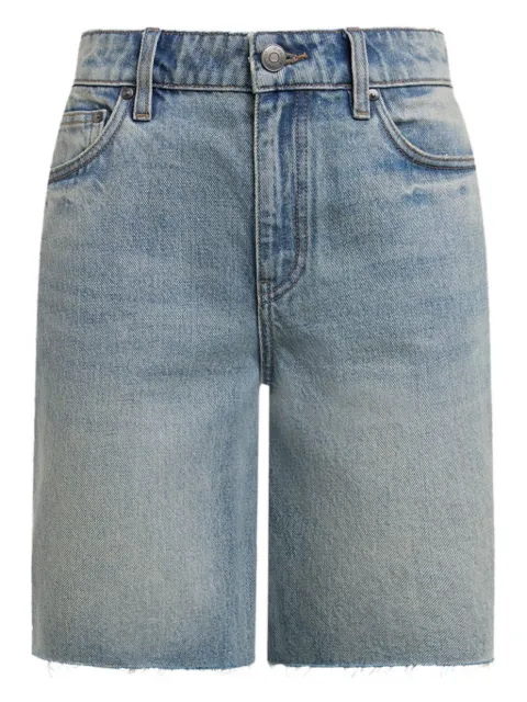 12 STOREEZ frayed-edge denim shorts Blue 131332