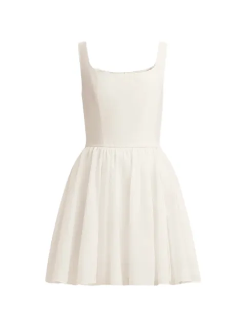12 STOREEZ square-neck mini dress Neutrals 131881