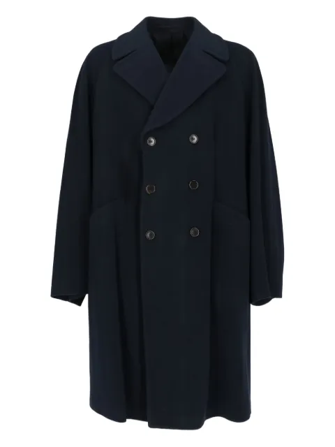 Romeo Gigli Pre-Owned 1990s double-breasted coat Blue RG820PH