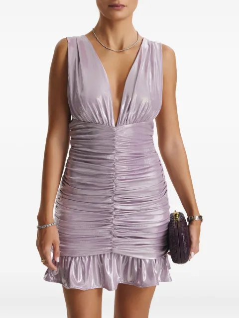CuAnna AFRODITA ruffled mini dress Purple AFRODITADRESS