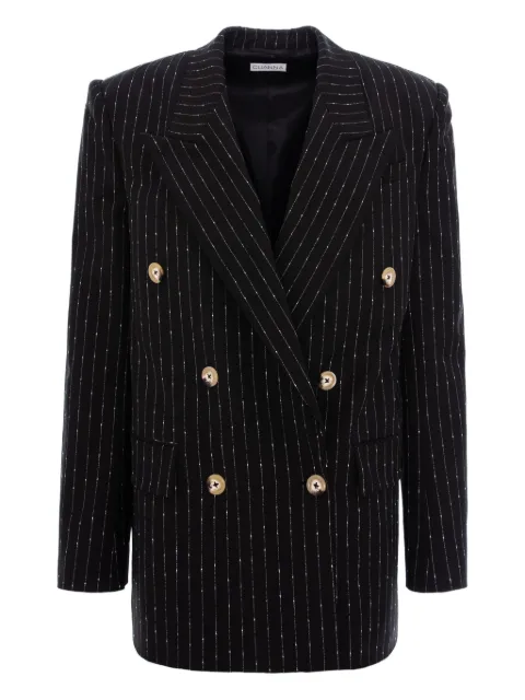 CuAnna BETTY pinstripe-pattern double-breasted blazer Black BETTYJACKET