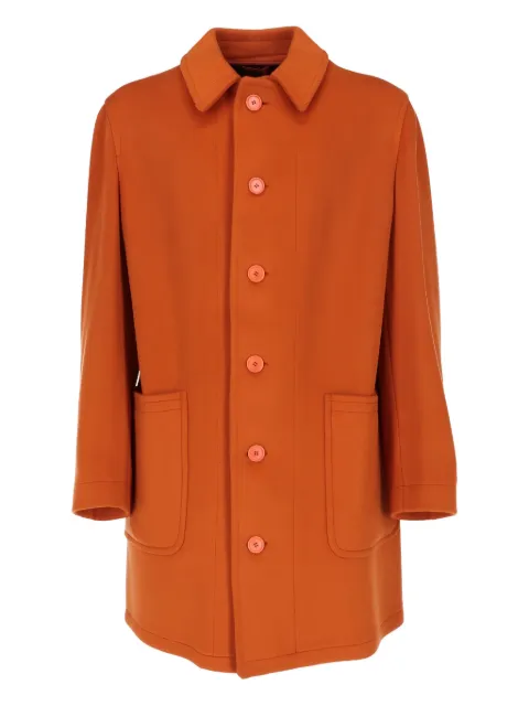 Romeo Gigli Pre-Owned 1990s single-breasted coat Orange RG780PG