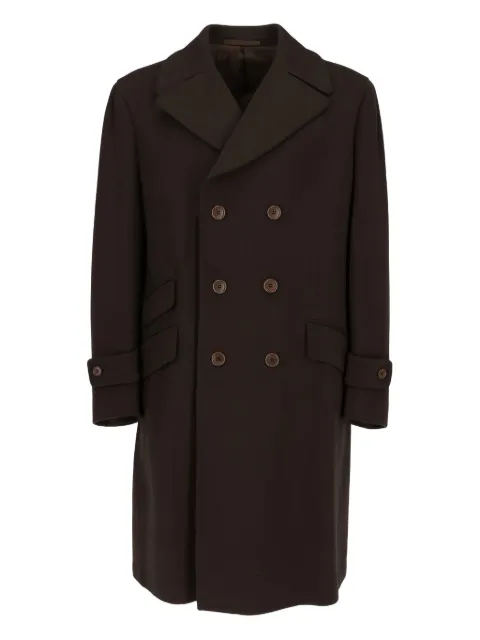 Romeo Gigli Pre-Owned 1990s double-breasted coat Brown RG780PF