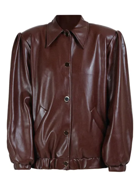 Rowen Rose button-fastening collar-pointed jacket Brown JCKRR166SBROWN