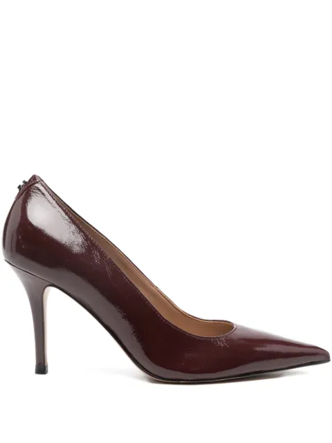 GUESS USA 85mm Prindy pointed leather pumps Red FLFPRNLEP08RED