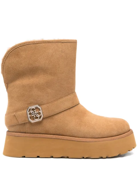 GUESS USA Dolsay buckle-strap boots Brown FLFDOLESU10