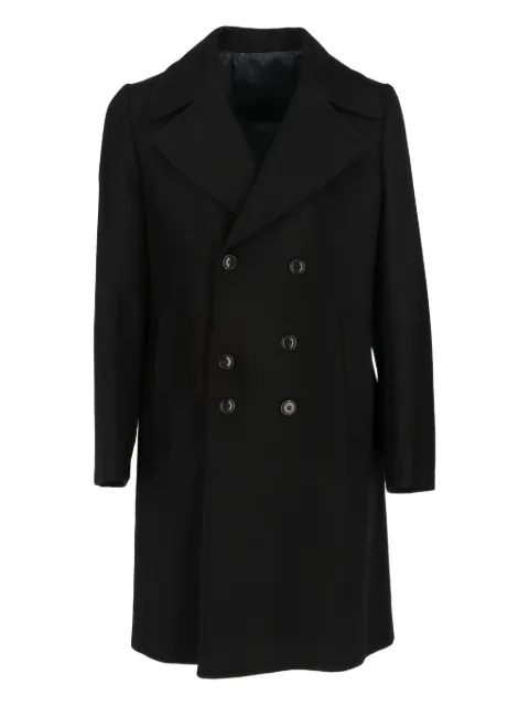 Romeo Gigli Pre-Owned double-breasted belted coat Black RG600PC