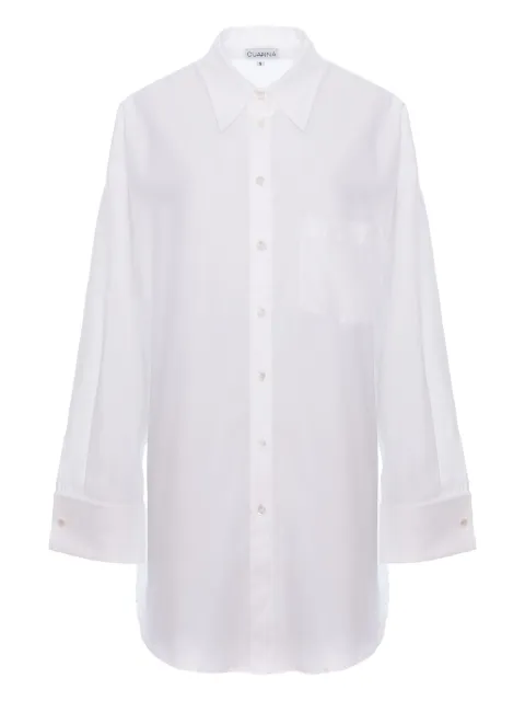 CuAnna MARGIE chest-pocket shirt White MARGIESHIRT