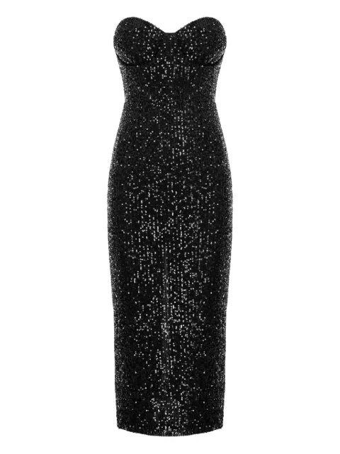 CuAnna KARLIE sequin-embellishment midi dress Black KARLIEDRESS