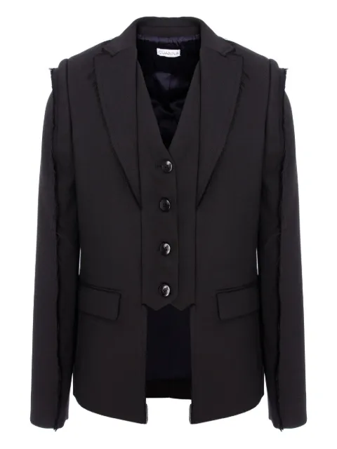 CuAnna Hilda frayed blazer Black HILDAJACKET