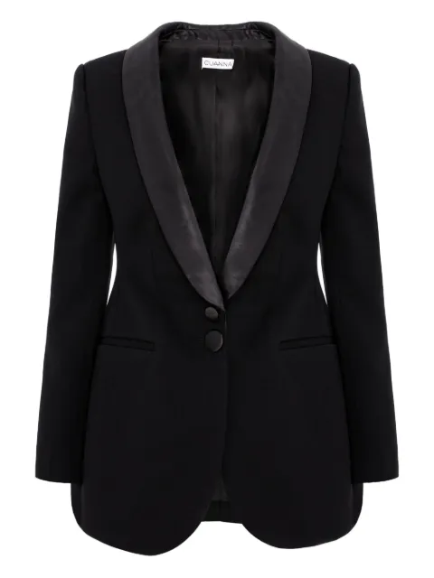 CuAnna Bella shawl-lapel blazer Black BELLAJACKET