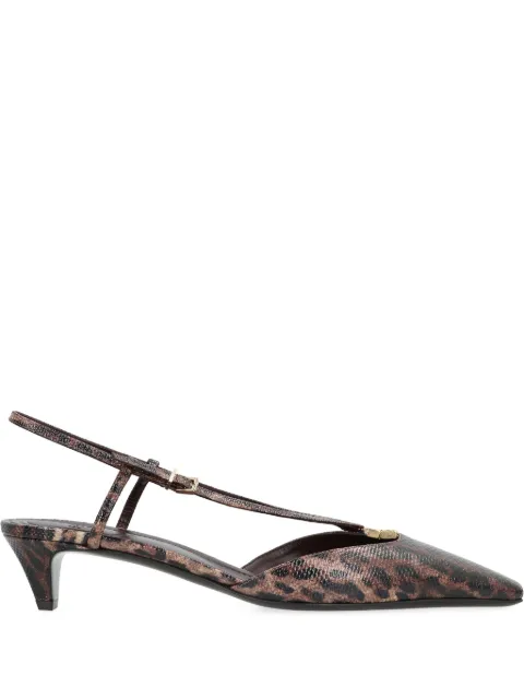 FENDI 40mm FFold pumps Brown 8J8580AY9L