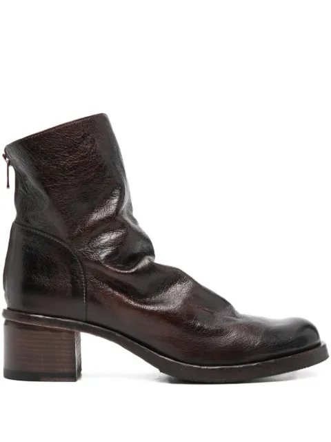 Shoto 40mm leather boots Brown 51317